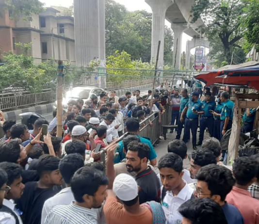 বিয়ারিং প্যাড খুলে পড়ে ফার্মগেটে একজন নিহত, মেট্রোরেল চলাচল বন্ধ