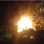 কেরানীগঞ্জে থানায় আগুন