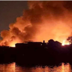 রাজধানীর কড়াইল বস্তিতে ভয়াবহ আগুন