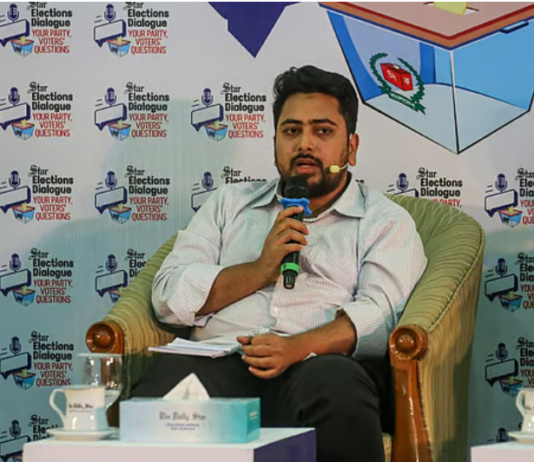 আওয়ামী লীগের ভোটের জন্য প্রতিযোগিতায় নেমেছে বিএনপি-জামায়াত: নাহিদ ইসলাম