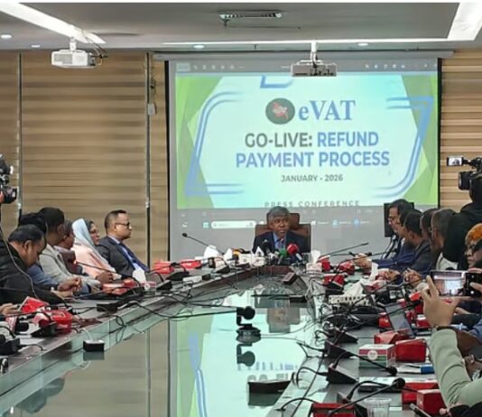 ই-ভ্যাট রিফান্ড চালু, ৩০ মিনিটে রিফান্ড আবেদন করতে পারবেন ব্যবসায়ীরা